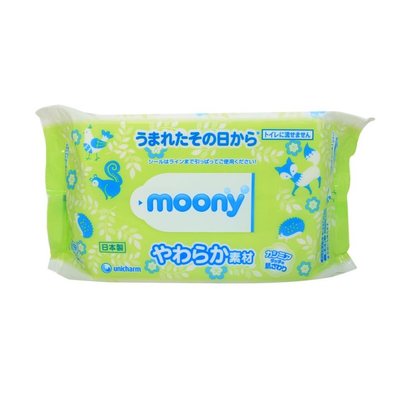 Giấy ướt Moony nội địa Nhật bịch 80 tờ