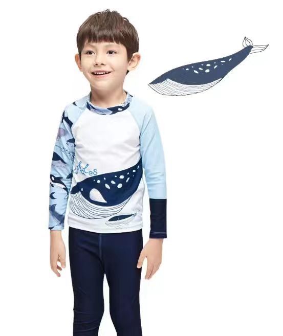 Set bơi dài tay cho bé trai từ 12-33kg