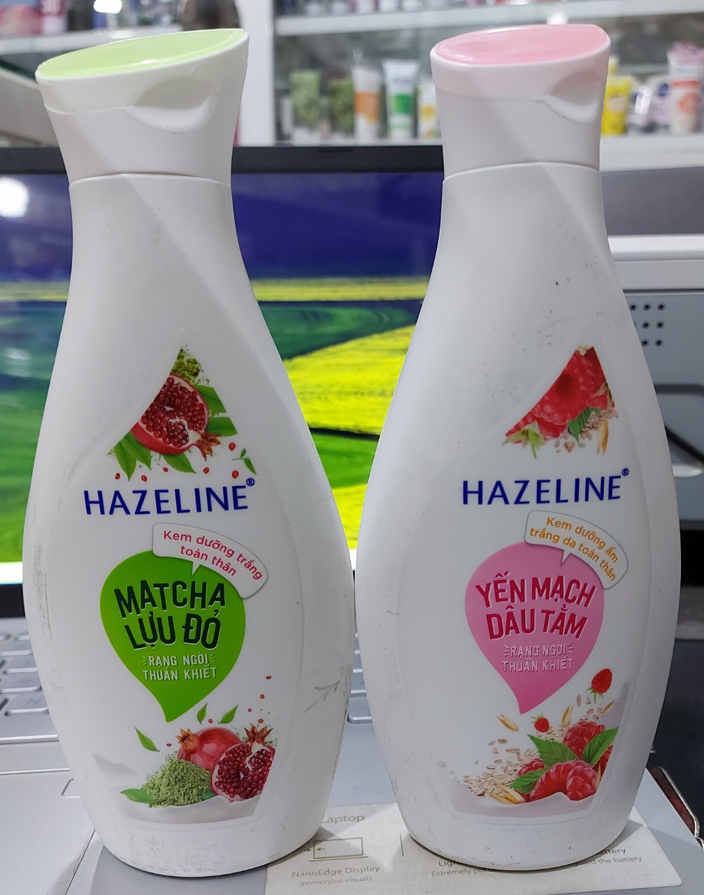 kem dưỡng trắng toàn thân hazeline chai 230ml