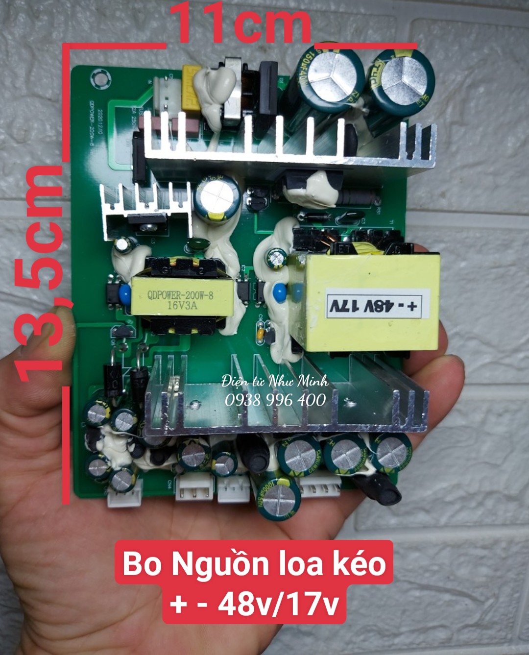 Mạch nguồn xung dùng cho mạch loa kéo +-48V thay thế mạch hư cũ, hoặc dùng lên loa