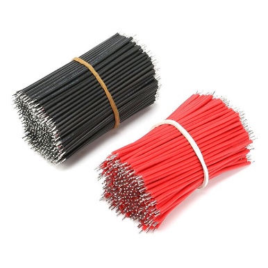 Dây điện si chì 30cm màu đỏ cắm test mạch điện( 10 sợi)