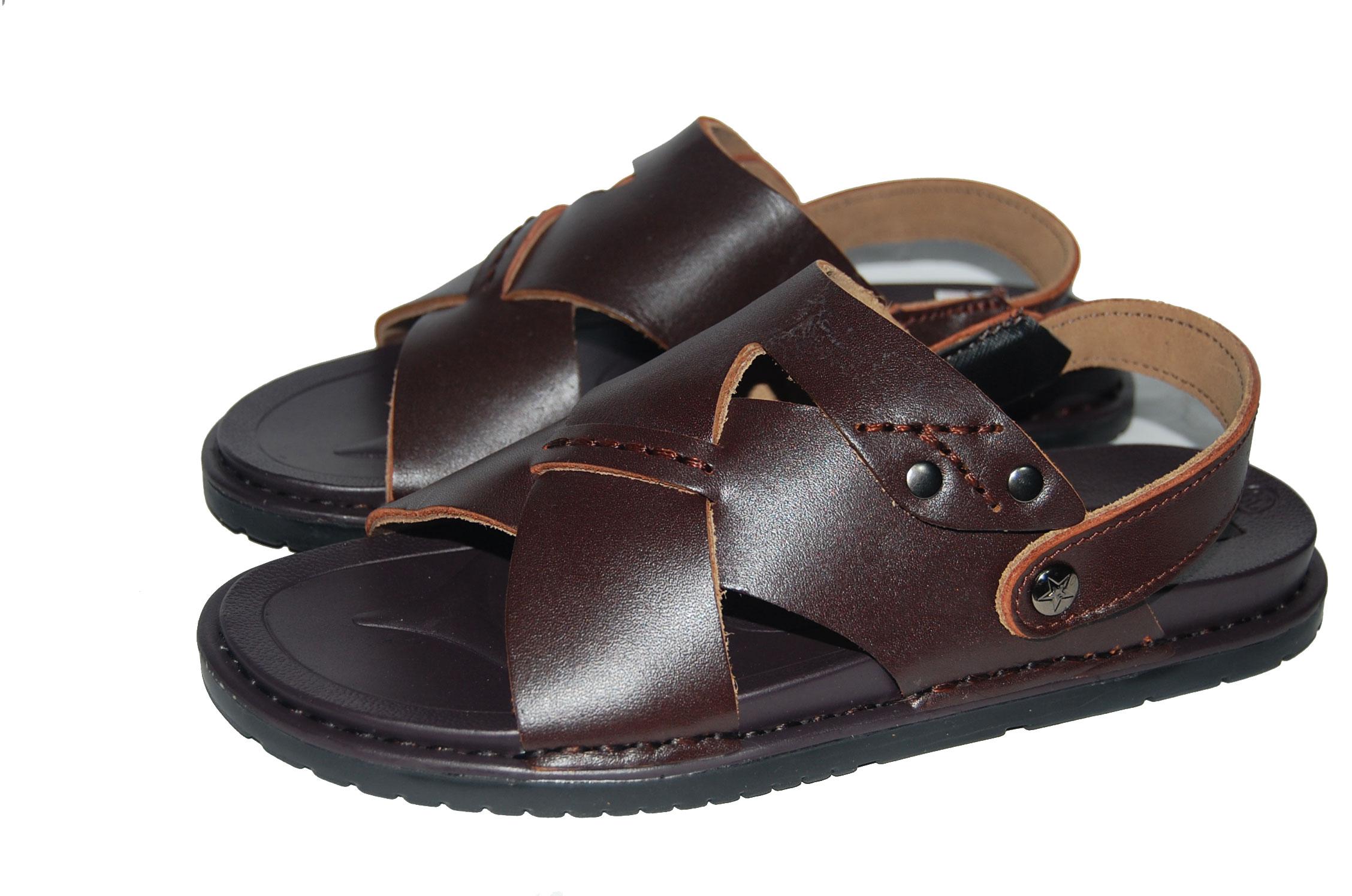 [HCM]Sandal nam da bò thật. Bảo hành 12 tháng. MS: SD28