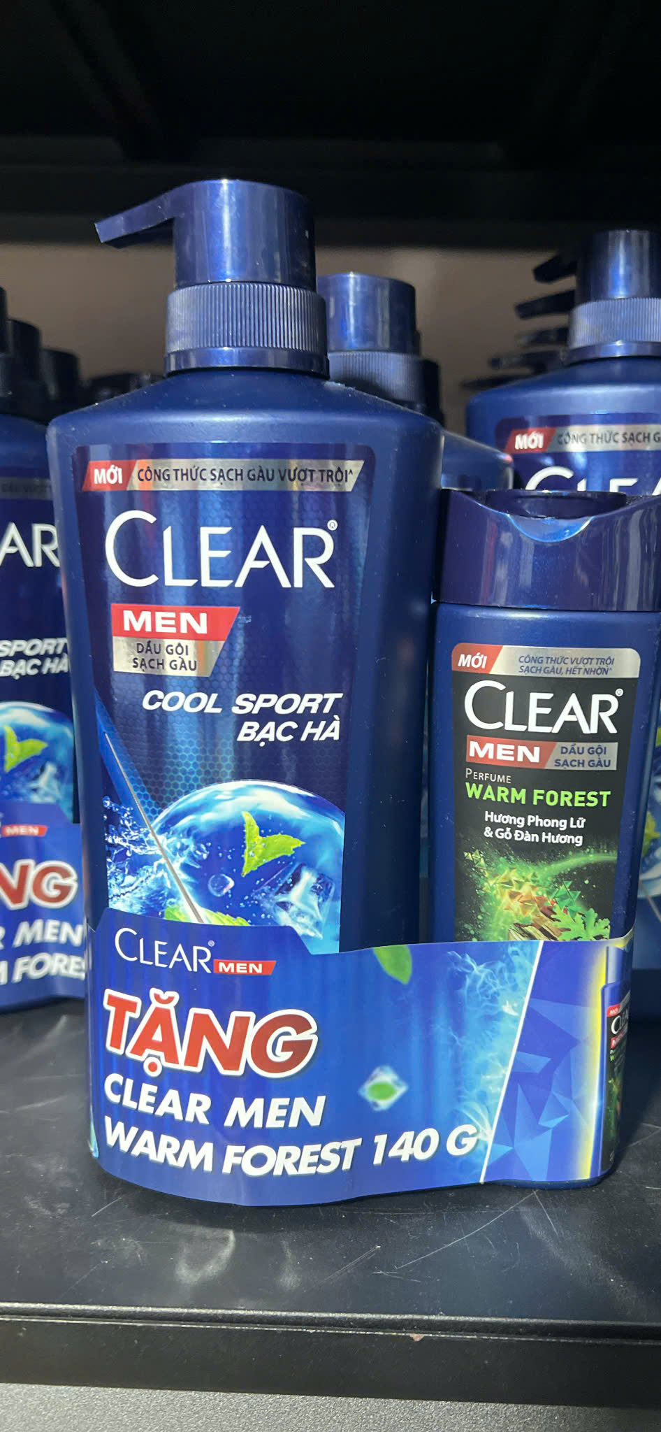 Dầu gội Clear Men bạc hà mát lạnh chai 650gr