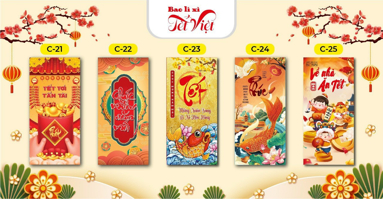 Combo 60 Bao Lì Xì Tết 2024