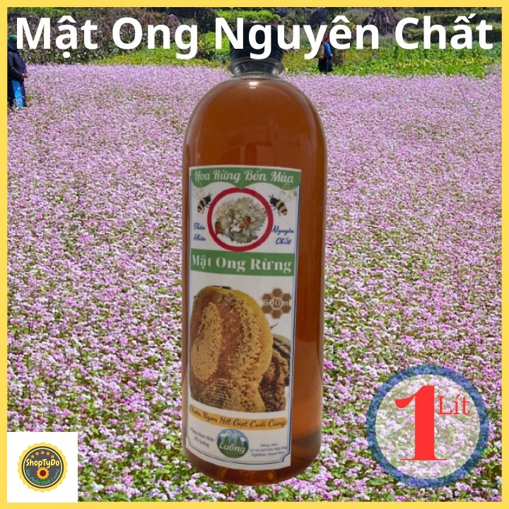 1 lít Mật ong rừng nguyên chất Hoa rừng bốn mùa