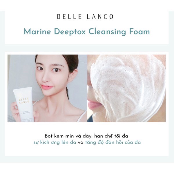 Sữa rửa mặt cấp ẩm Belle Lanco Deeptox Foam Cleasing (100ml)