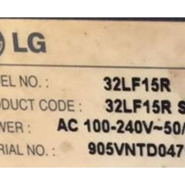 Tv Board: 32Lf15R