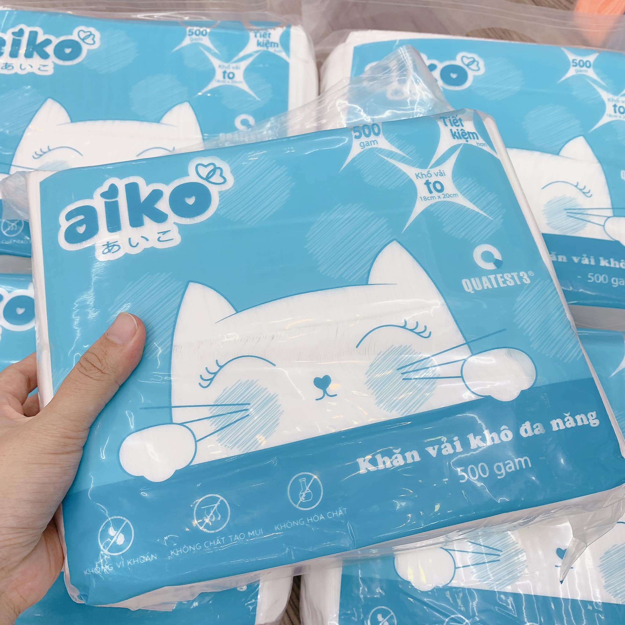 Khăn vải khô đa năng Aiko 500g