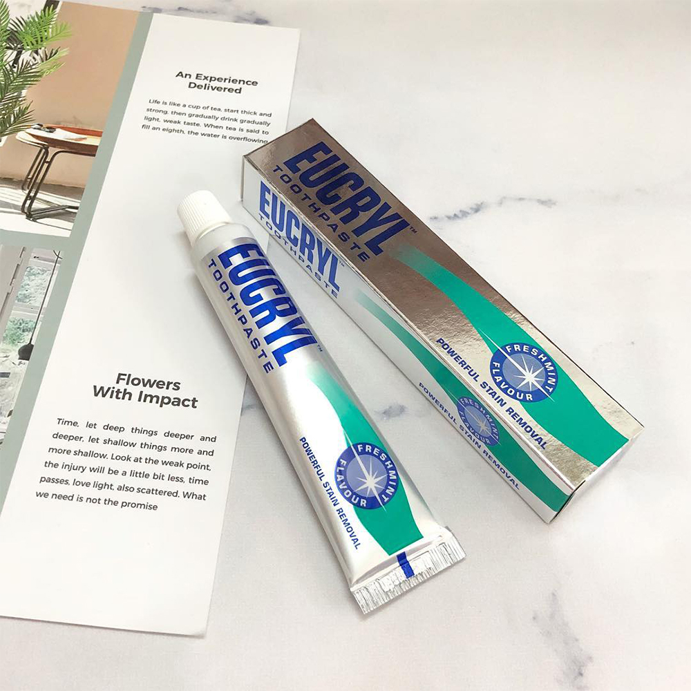 Kem Đánh Răng Tẩy Trắng Eucryl Toothpaste 62g -+ +- cuahangthienduc