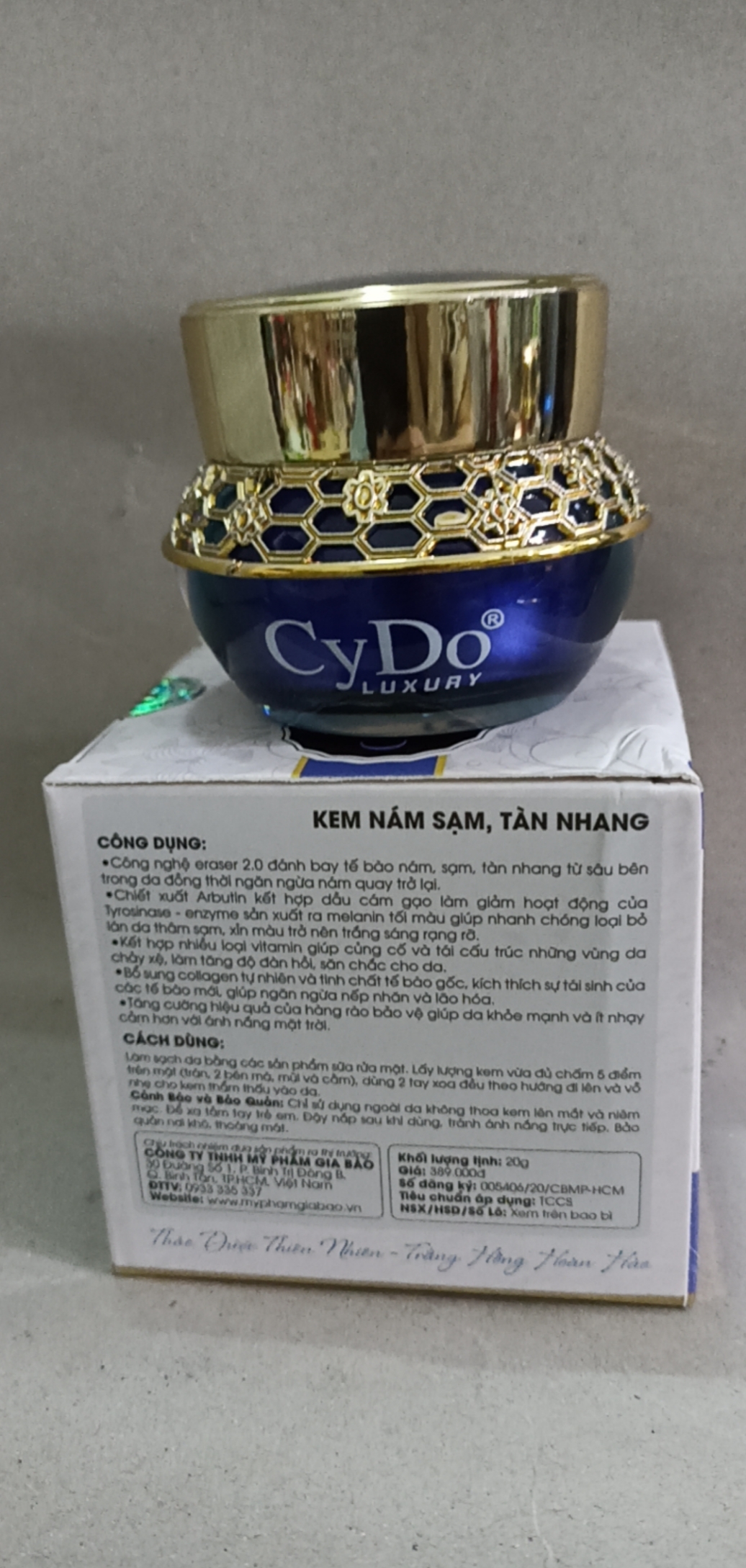 Kem nám sạm tàn nhang cydo 20g
