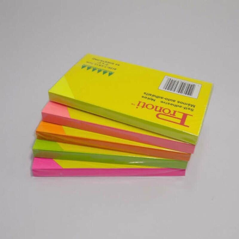 Giấy Note dạ quang neon 3x3 Pronoti