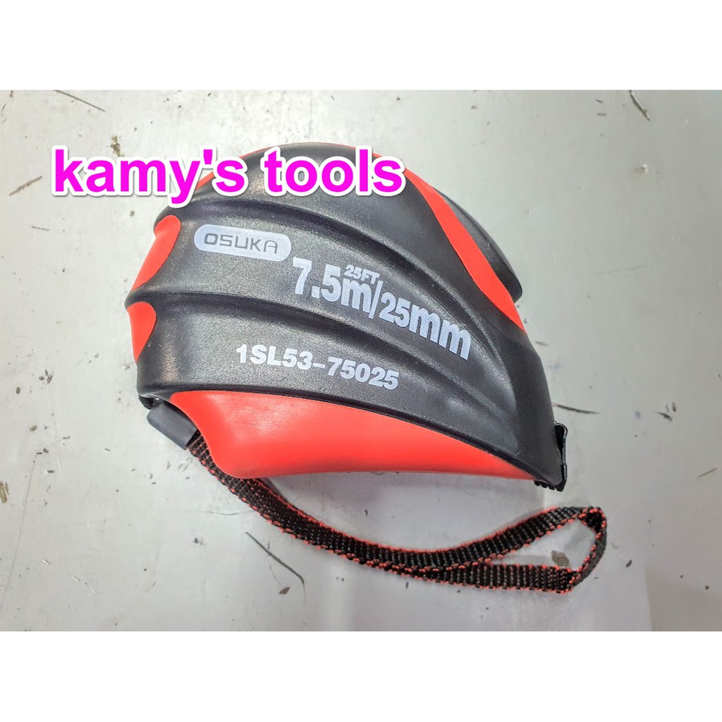 [HCM]Thước Kéo 7.5m Bản 25mm Osuka 2 mặt có lỗ ban (Thước Kéo 7.5m Thước Rút 7.5m Thước Cuốn 7.5m)