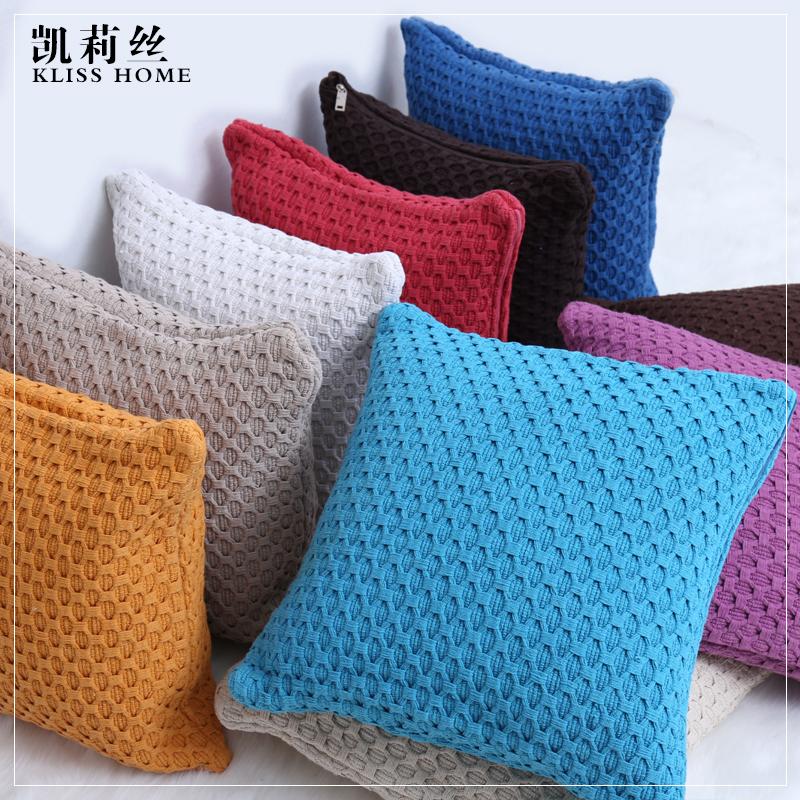 Kelly Lụa Xuất Khẩu Thương Mại Nước Ngoài Gối Ôm Đệm Tựa Phong Cách Châu Âu Màu 100% Cotton Sô Pha Gối Tựa Mô Hình Gối Ôm Cửa Sổ Lồi Trang Trí