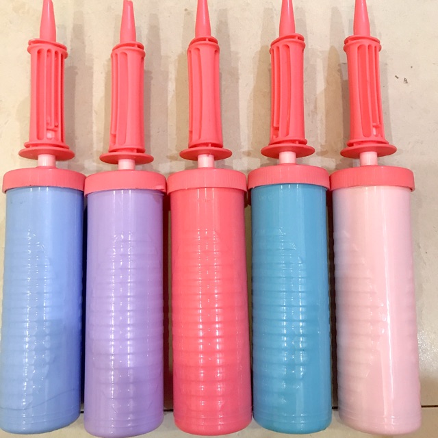 Bơm bóng bay bơm bong bóng cầm tay ( màu pastel)