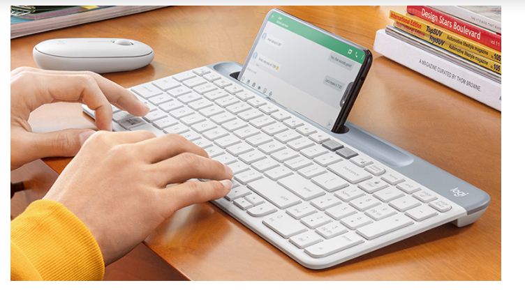 Bàn phím không dây wireless - bluetooth Logitech K580 (Màu Trắng)
