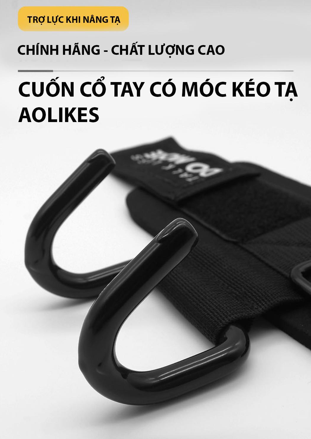 CUỐN TRỢ LỰC CỔ TAY CÓ MÓC KÉO TẠ AOLIKES  HS-7642
