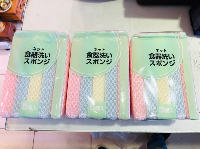 Miếng rửa bát Lixil set 5 (Hàng nội địa Nhật Bản)
