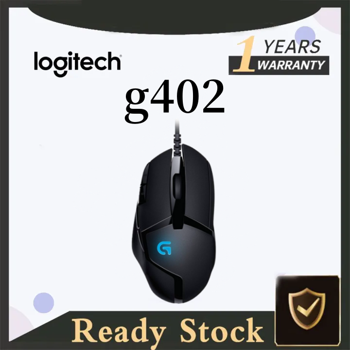 Logitech G402 Hyperion Fury Wired Gaming Mouse, 4,000 Dpi, 8 Programmable Buttons