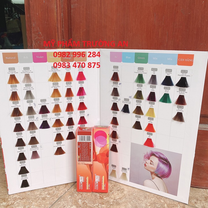 Màu nhuộm tóc colorline đủ màu
