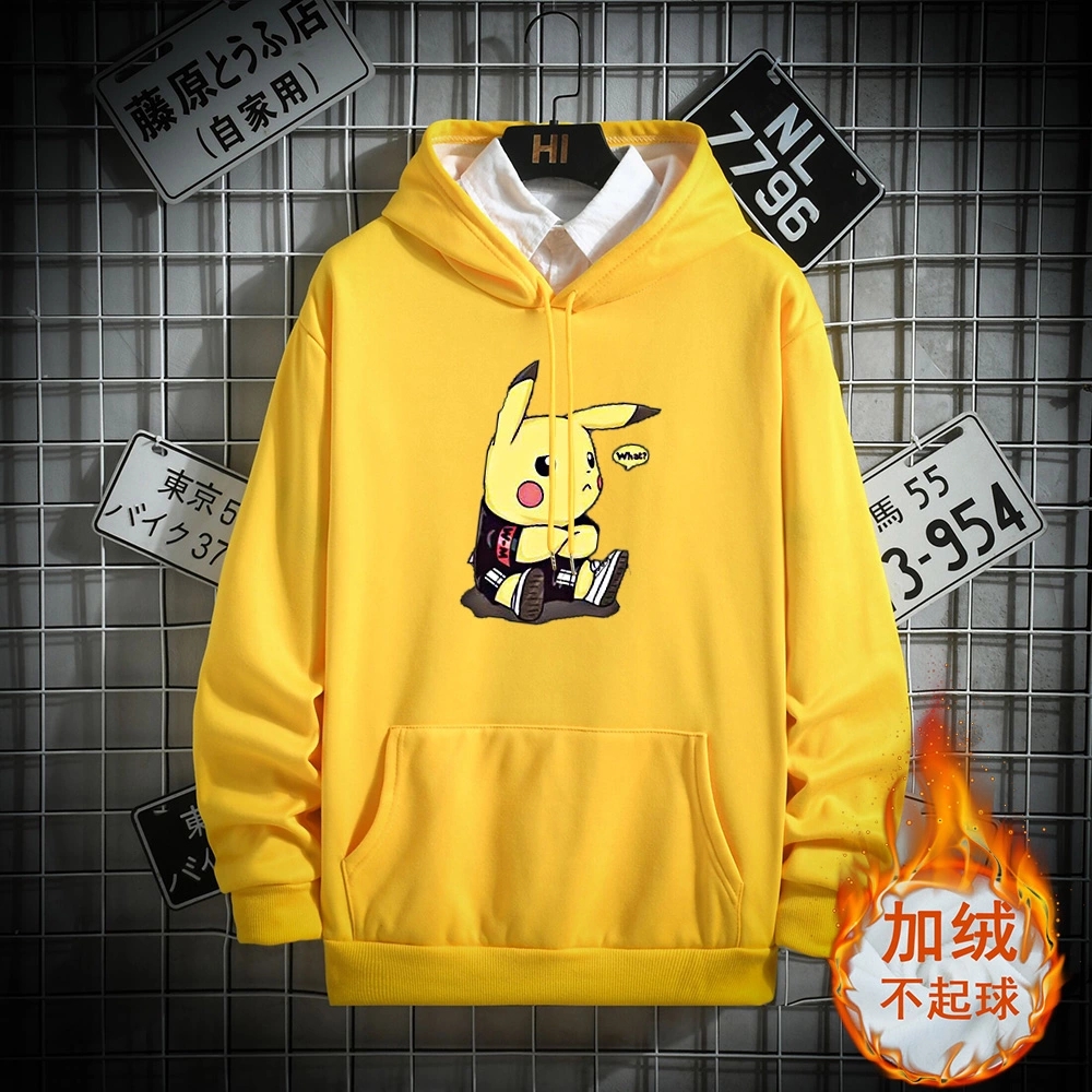 [FREESHIP] ÁO HOODIES NAM IN HÌNH PIKACHU NGỒI