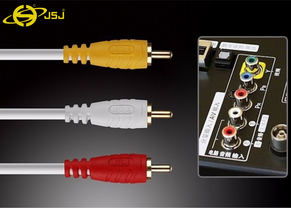 [HCM]Dây Tín Hiệu 6 Đầu Bông Sen ( RCA ) Dài 3m JSJ-6431
