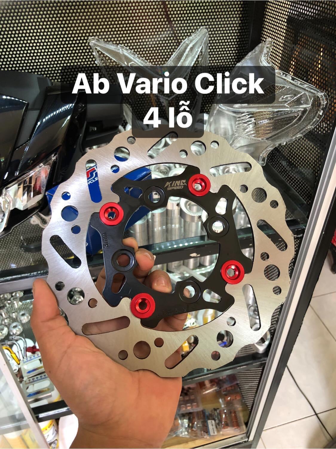 Đĩa thắng King Speed gắn Vario Click, Vison, Ab 190mm