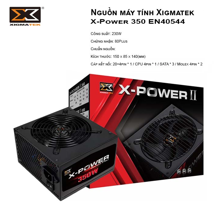 [HCM]Nguồn máy tính Xigmatek X-350 350W