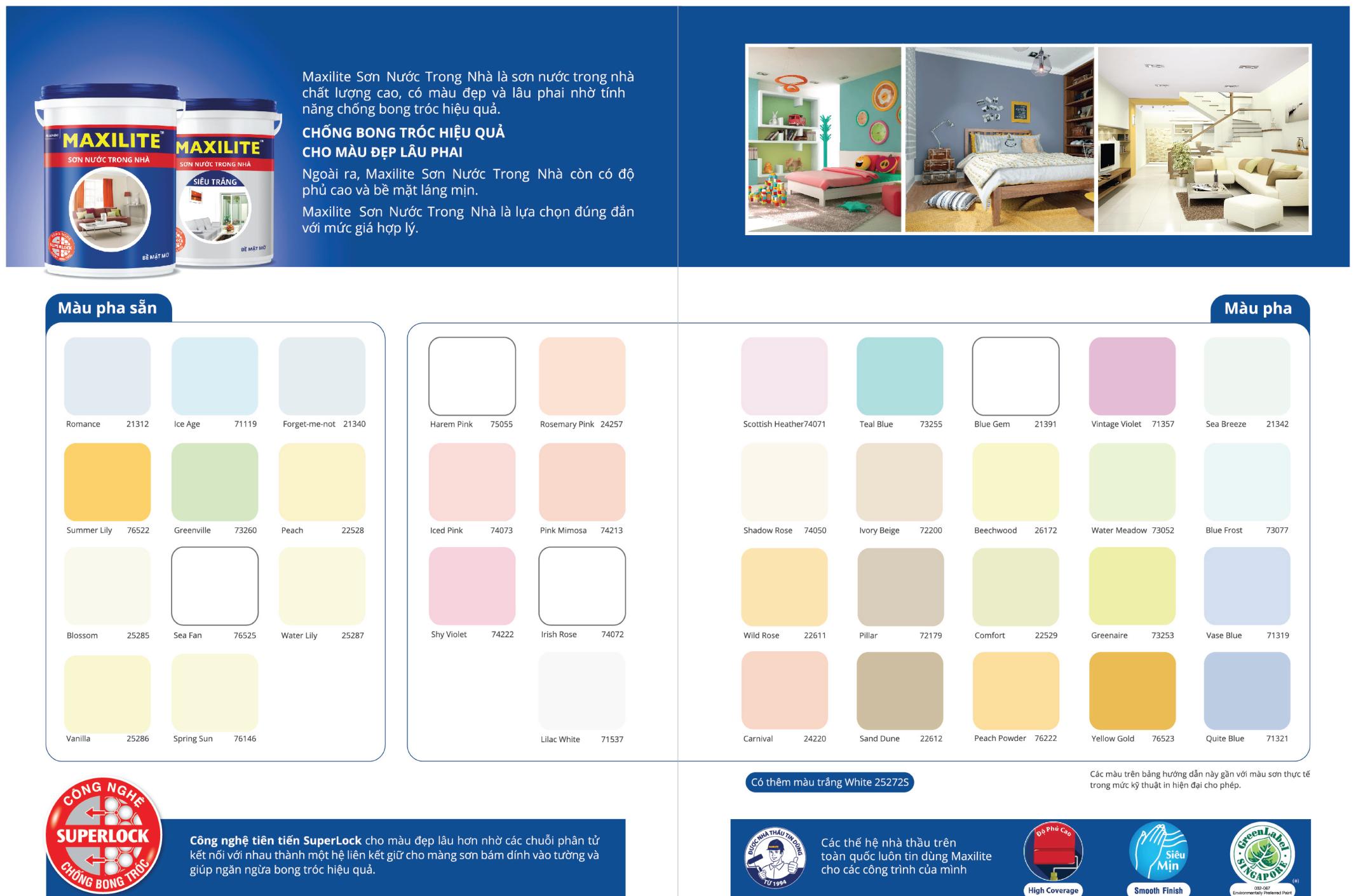Sơn nội thất Maxilite Total 15 Lít