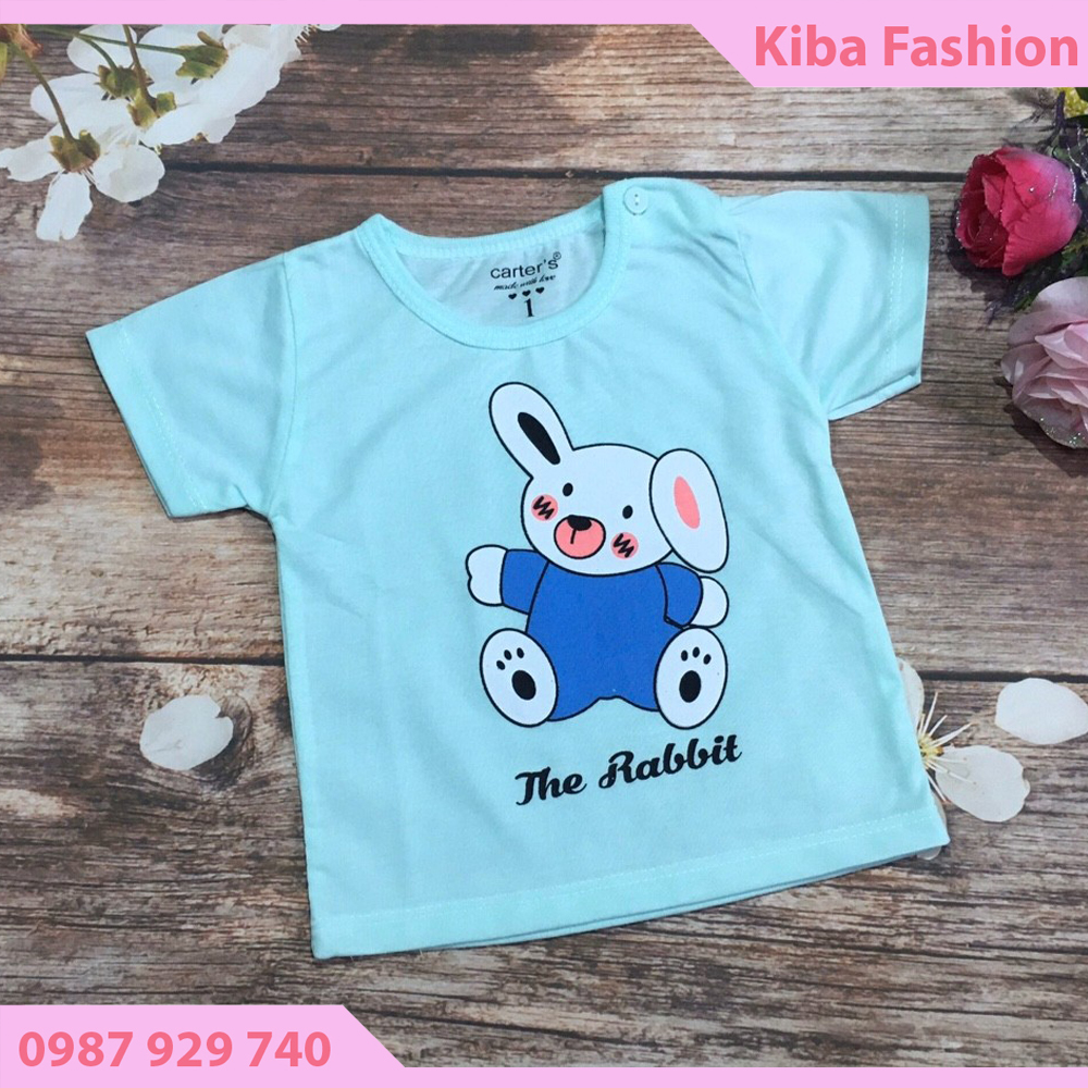 Áo sơ sinh CỘC TAY cottonmềm mịn thấm hút mồ hôi cho bé từ 3-12kg - ASS (Hình in thay đổi theo lô hàng)