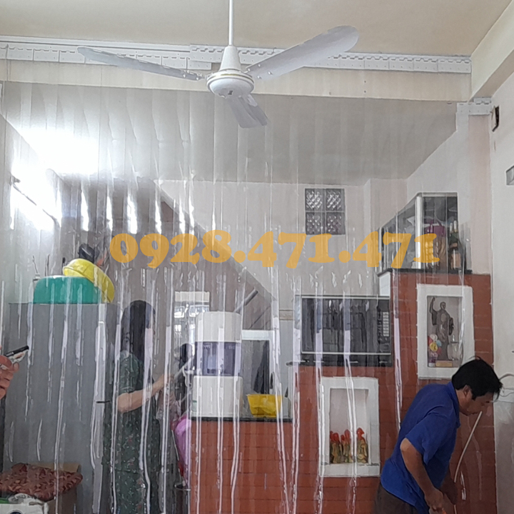Rèm Chắn Gió Điều Hòa Lắp Cửa Cao 2,1m.