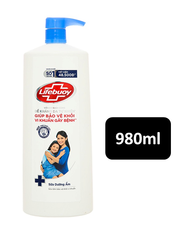 Sữa tắm Lifebuoy Chăm sóc da (Chai Xanh 1kg)