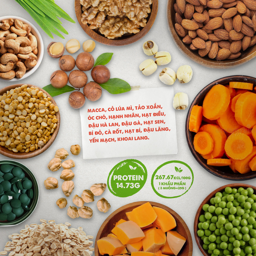 BỘT HAPPY WEIGHT 420g - Bột ngũ cốc đậu hạt rau củ