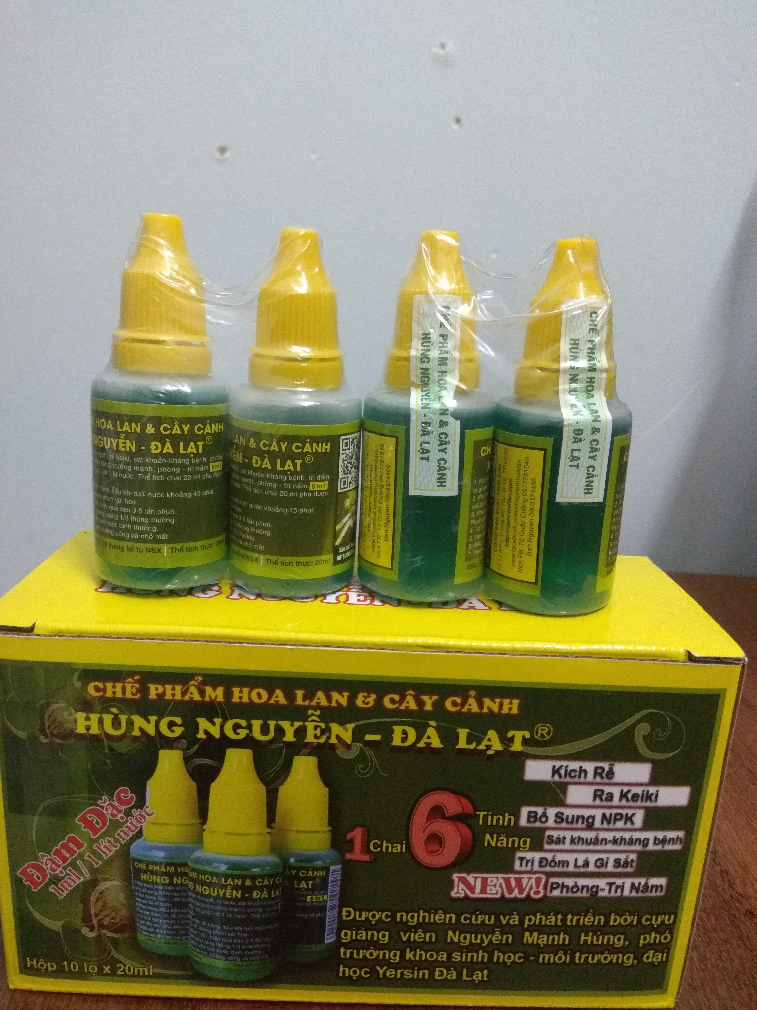 [HCM]Chế phẩm Hùng Nguyễn cho hoa lan cây cảnh -1 lọ 20ml