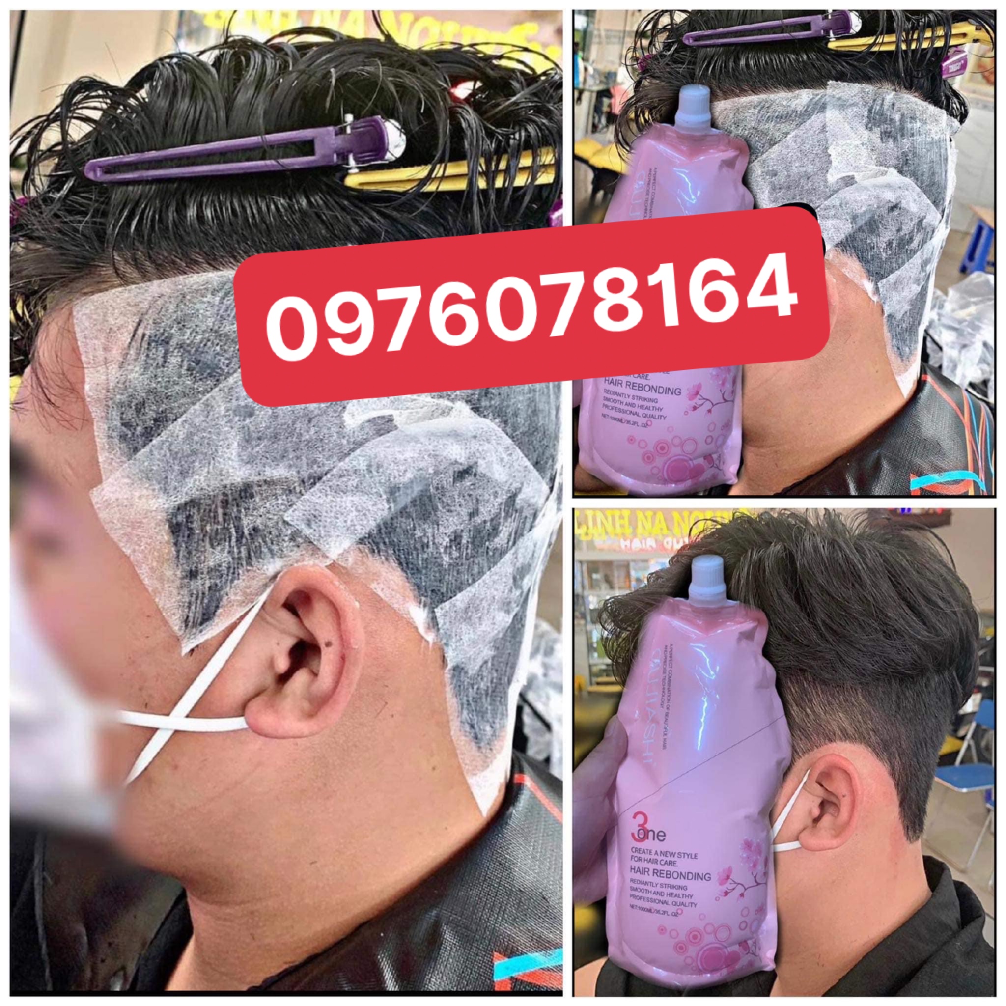 Kem Ép Side Tóc Nam 3 in 1 Hoa Anh Đào Cao Cấp Mới Nhất