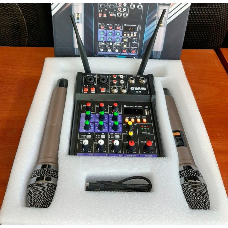 Bộ Mixer Yamaha G4 USB Cao Cấp.