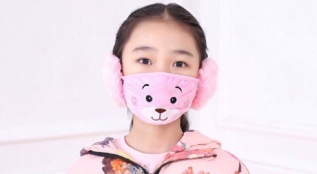 Khẩu trang lông cừu cho bé