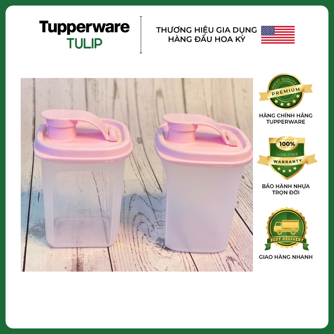 [HCM] BỘ ĐÔI BÌNH NƯỚC SLIM LINE PITCHER 350ML TUPPERWARE CHÍNH HÃNG 100%