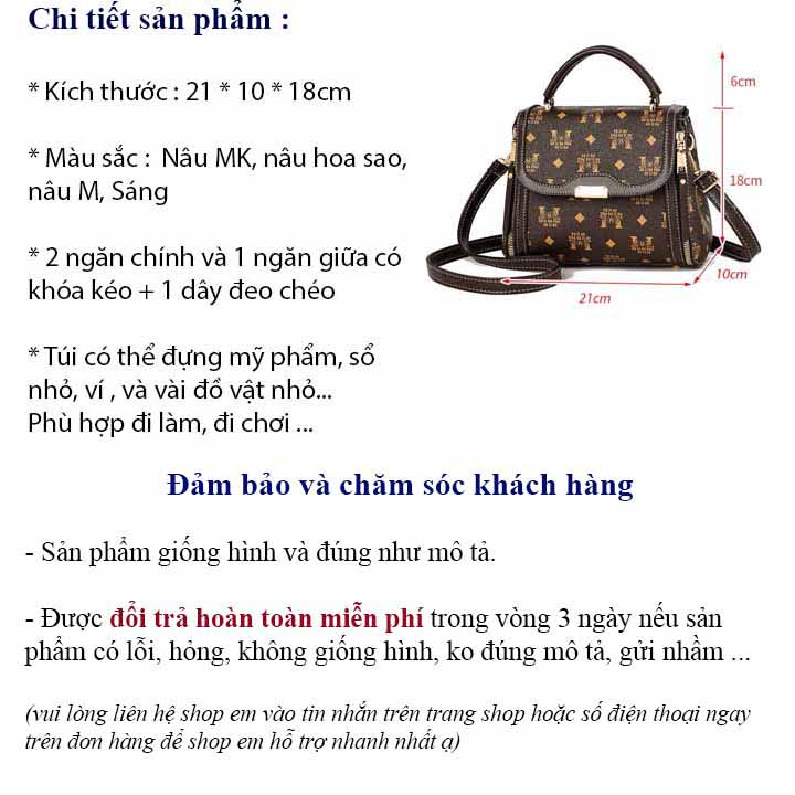 Túi Xách Nữ Đeo Chéo Sẻ Khóa Đủ Màu