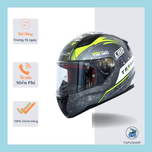[CHÍNH HÃNG] MŨ BẢO HIỂM FULLFACE LS2 FF353 RAPID THUNDER ( Tặng kèm khăn trùm ninja )