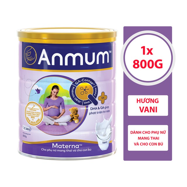 Sữa mẹ bầu Anmum Materna Hương Vanilla 800g