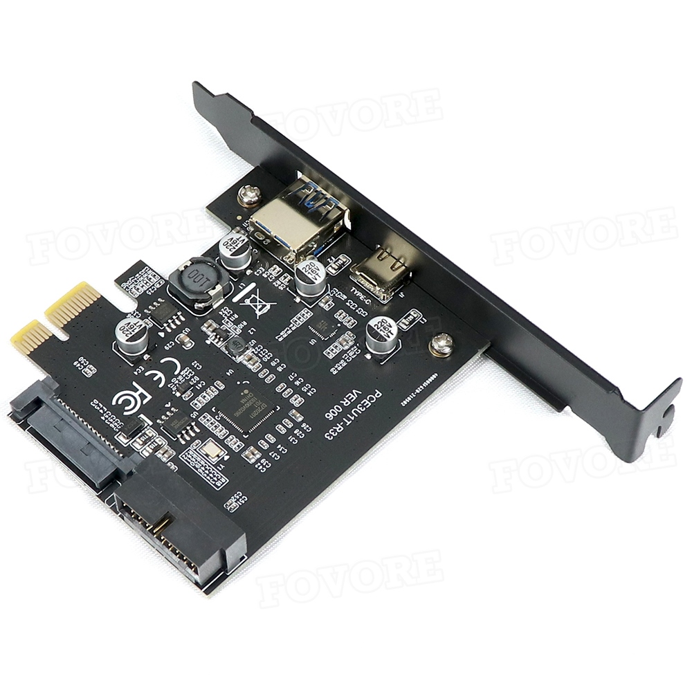 USB 3.1 PCI express card adapter USB3.1 Type C 19pin 19 pin Front 3.0 PCI-e controller USB3 pcie x1 converter Expansion Card