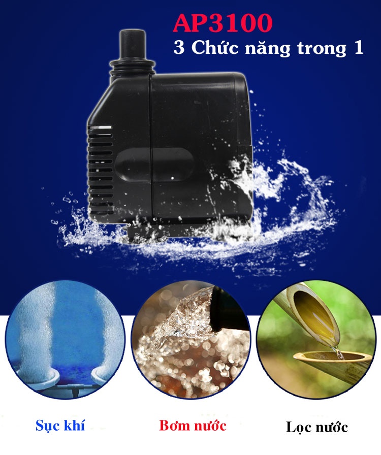 Máy bơm nước bể cá HQB-2000