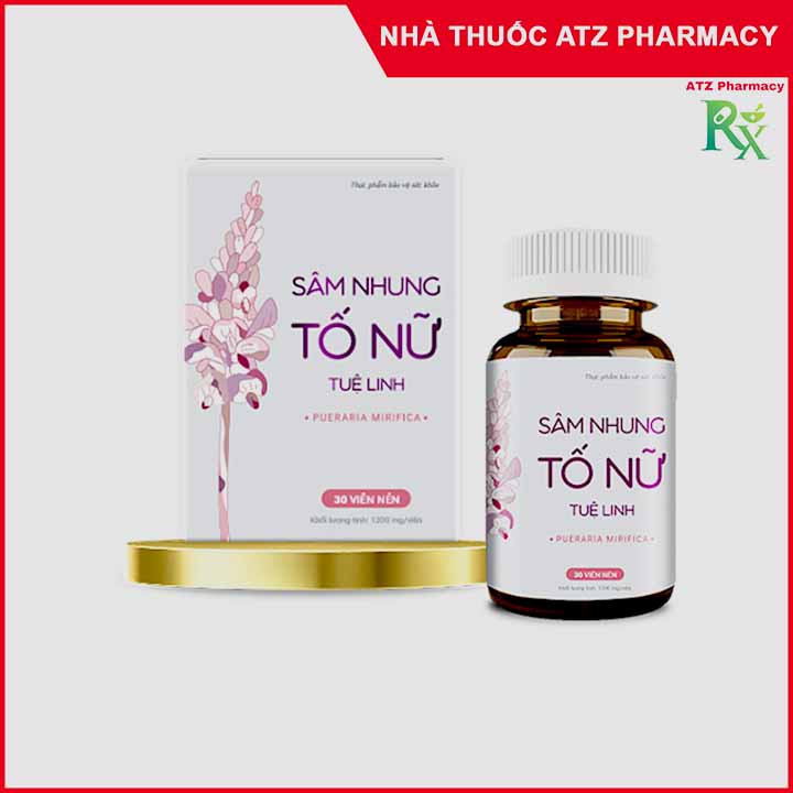 Sâm nhung tố nữ tuệ linh - hộp 30 viên - giúp tăng cường nội tiết tố nữ - atz pharmacy