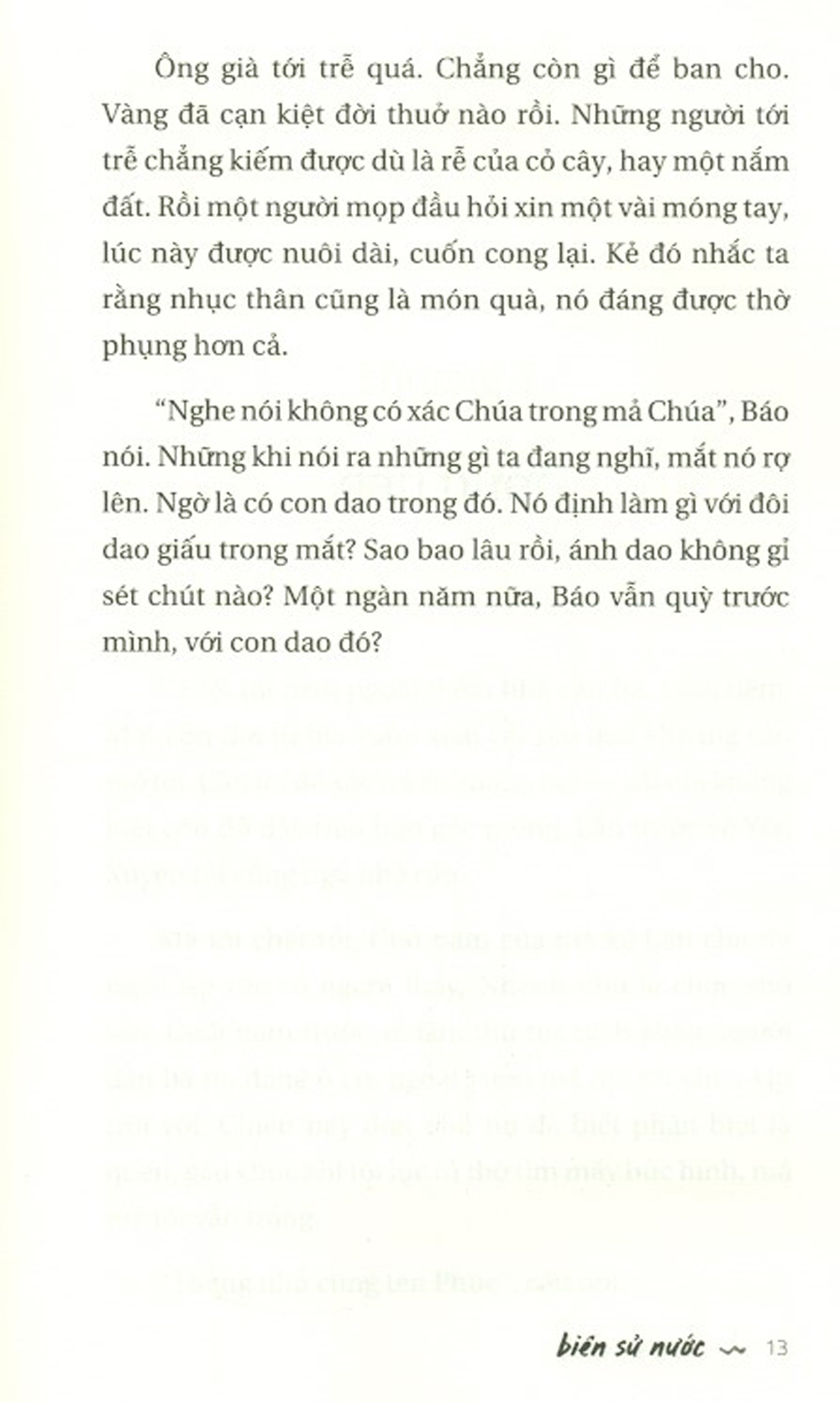 Biên Sử Nước - Tiểu Thuyết