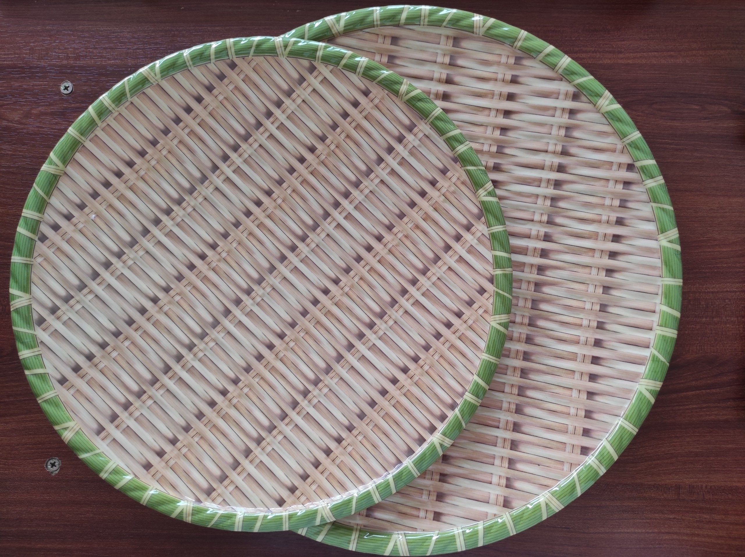 Đĩa Mẹt Phíp , Đĩa Phíp Giả Mây Tre Đan (Hàng Đẹp)