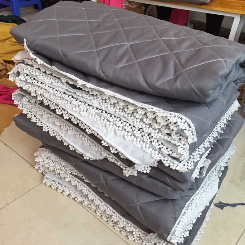 Tấm phủ trần bông cotton phối ren 1,2X2,2m
