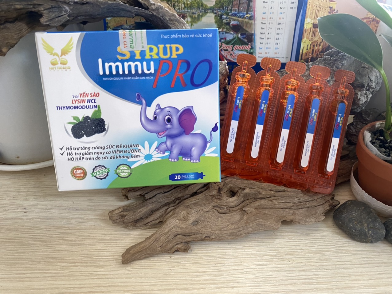 [HCM]Siro Hỗ Trợ tăng Đề Kháng Syrup Immu Pro (Hộp 20 ống)