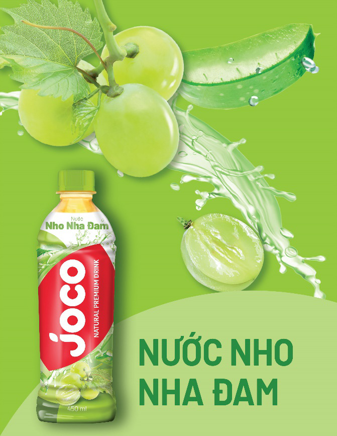 Lốc 6 Chai Nước Giải Khát Trái Cây Joco 450ml