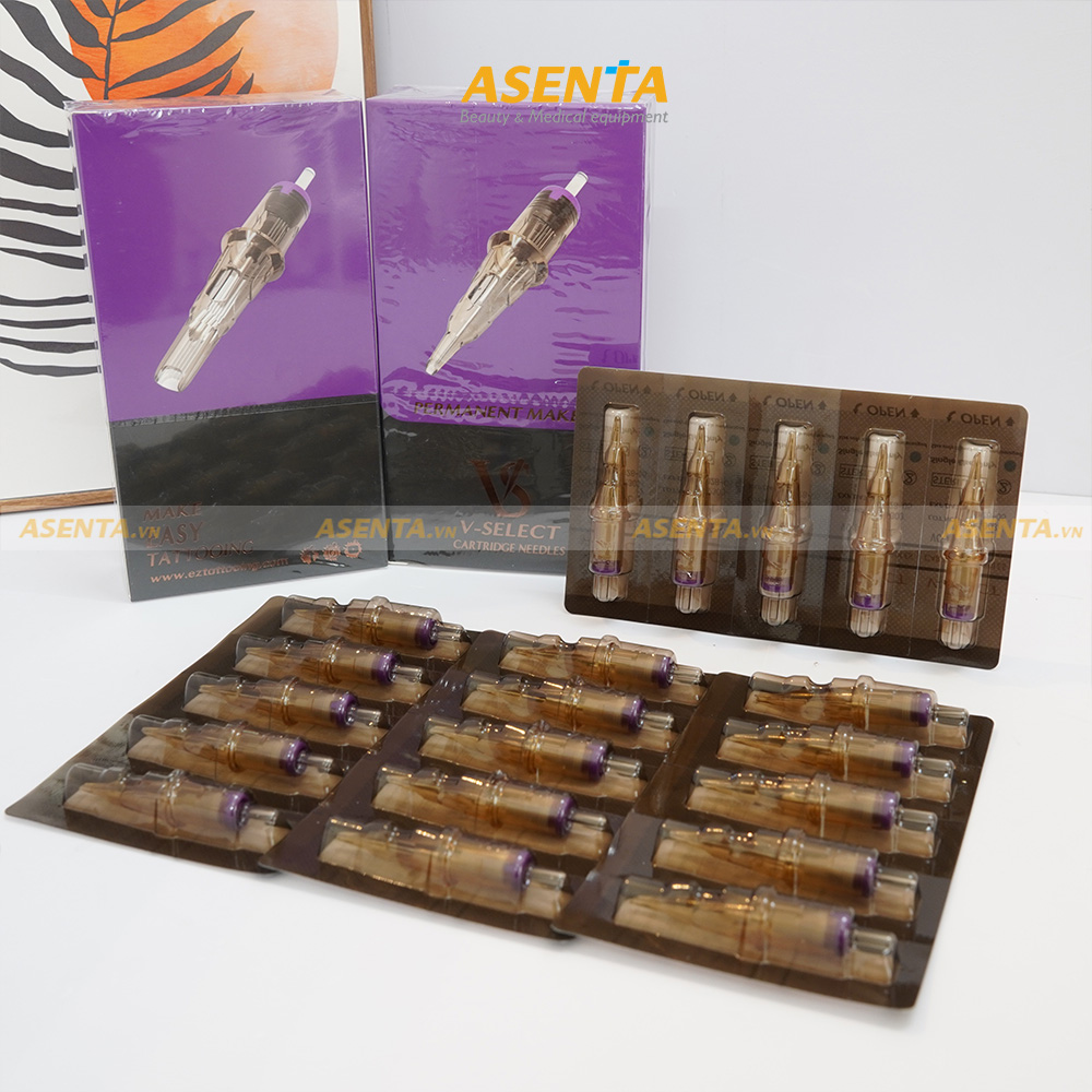 [Lẻ 5 kim] Kim máy pen phun xăm thẩm mỹ Ez VS V-sellect Asenta