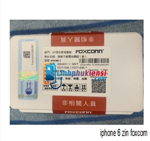 PIN DÀNH CHO IPHONE 6 ZIN FOXCONN